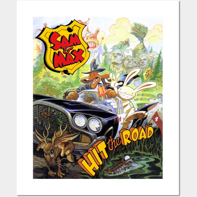 Sam And Max Hit the Road [Text] Wall Art by Zagreba